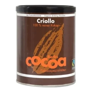 Becks Cocoa Kakao Criollo w proszku Bezglutenowe Vegan BIO 250g — zdjęcie 1