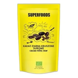 Bio Planet Kakao ziarna kruszone surowe eko g 250 — zdjęcie 1