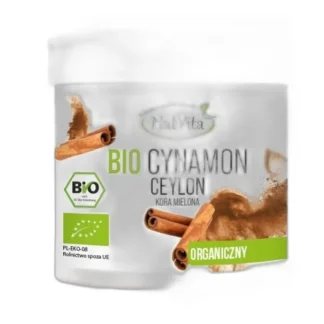 Cynamon Cejloński BIO mielony NatVita 200g — zdjęcie 1