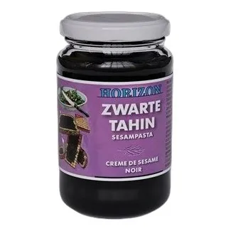 H — TAHINI CZARNE (PASTA SEZAMOWA Z CZARNEGO SEZAMU) BEZGLUTENOWE BIO 350 g — zdjęcie 1