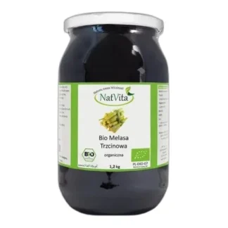 Melasa z trzciny cukrowej BIO 1,2 kg — NatVita — zdjęcie 1