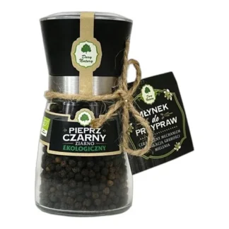 Pieprz Czarny Ziarno Młynek EKO DARY NATURY 90g — zdjęcie 1