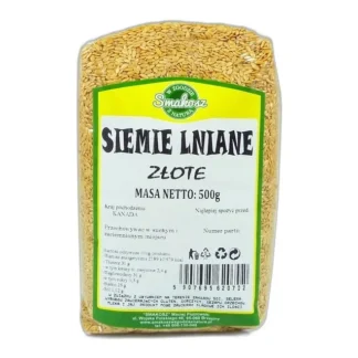 Siemię Lniane Złote SMAKOSZ 500g — zdjęcie 1